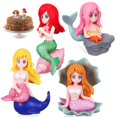 thumbnail image 2 of Mermaid Tail Cake Decoration 4Pcs Colorful Figurines Safe For Children Over 3 Years Old Family Use, 2 of 2