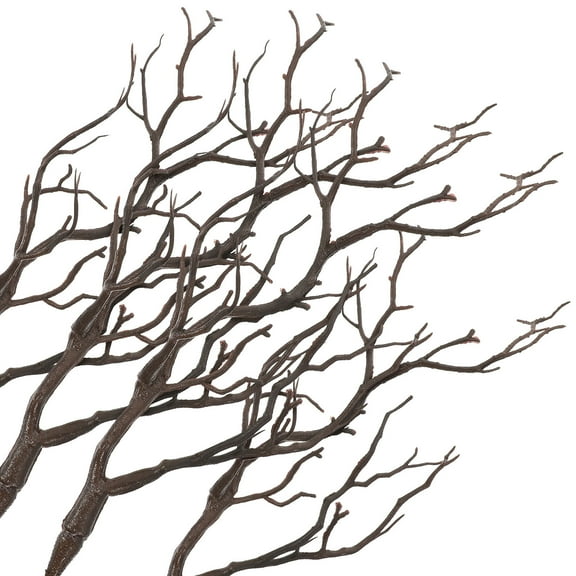 Mobestech 4Pcs Artificial Antler Tree Branches in Dark Brown for Vase Filling and Home Decor