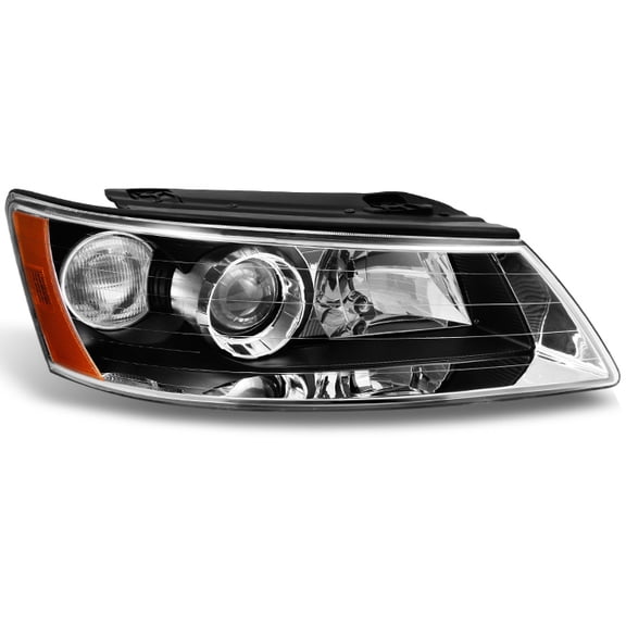 AKKON - Projector Headlight For 06-08 Sonata Passenger/Right Side Black Bezel