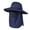Navy, variant on Fewfanhot Men's & Women's Full Coverage Sun Hat with Detachable Face & Neck Flap, Breathable Mesh Top UPF Protection Wide Brim Hat for Gardening, Hiking
