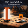 thumbnail image 5 of BN-LINK Rechargeable Camping Lights with 8 Light Modes, Foldable Work Light with Stand & 3 Heads & Magnetic Base, Waterproof Camping Lantern for Hiking, Camping, Emergency Use, 5 of 8