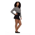 thumbnail image 3 of Forever 21 Women's Slouchy Off Shoulder Striped Sweater, Ribbed Waistband and Cuffs, Soft Knit Pullover Casual Everyday Style Top, Black, XXS-XXL, 3 of 6