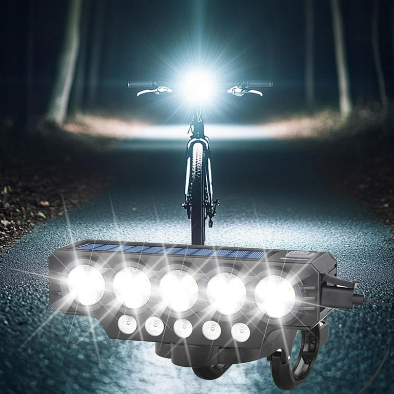 MUSICOZY 20000LM Super Bright Bike Headlight-Rechargeable Solar