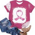 thumbnail image 3 of Blusa de manga corta con estampado de cuello redondo informal para mujer a la moda, Tops de verano Pompotops hkajfhjk457135, 3 of 5