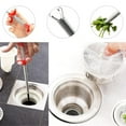 YEAUEME Pipe Unclogger Hair Drain Clog Remover Tool Elastic Handle Push ...