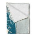 thumbnail image 2 of Maritime Soft Flannel Fleece Blanket, Creative Design Bottle with Ship and Text Ornament on Grunge Backdrop, Cozy Plush for Indoor and Outdoor Use, 70" x 90", Petrol Blue Pale Taupe, by Ambesonne, 2 of 5