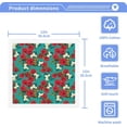 thumbnail image 3 of Dreamtimes 6 PCS Red Roses Green Baby Washcloths Towel Set, Highly Absorbent & Soft Cotton Wash Cloths 12"x 12" Face Hand Towels for Bathroom, Multi-Purpose Fingertip Towels, 3 of 7
