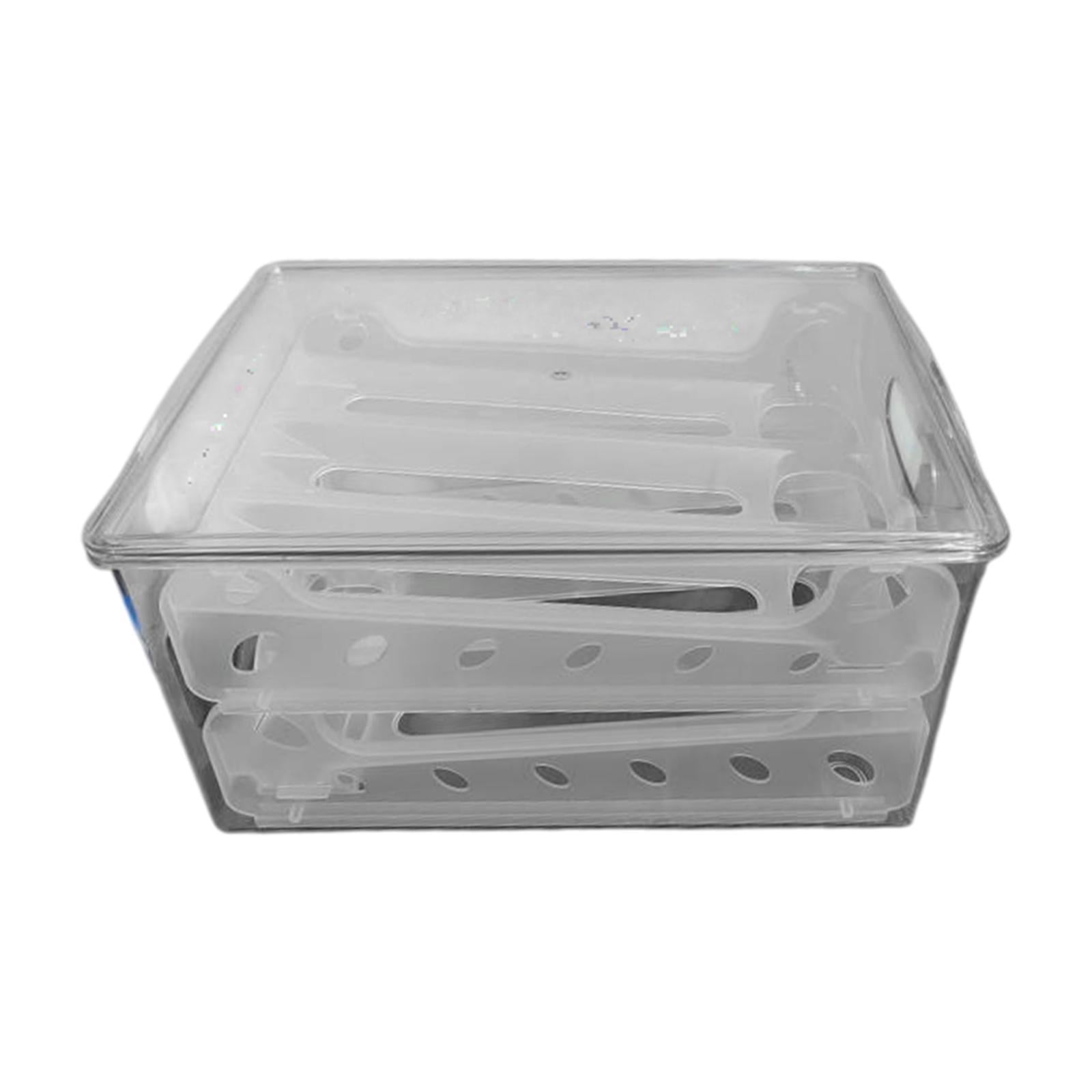 Fiocias Egg Tray for Fridge Egg Container for Refrigerator 2 Saving Fridge Egg Dispenser