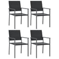 thumbnail image 2 of vidaXL 5 Piece Garden Dining Set Poly Rattan and Steel, 2 of 5