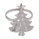 thumbnail image 2 of Servilletas de árbol de Navidad - vajilla de metal de aleación, plata verde dorada, decoración festiva para comedor, 1,96x1,77x1,18 pulgadas, 2 of 6