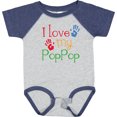 thumbnail image 3 of Inktastic Poppop Grandkids Handprints Boys or Girls Baby Bodysuit, 3 of 5