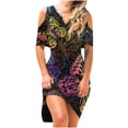 thumbnail image 1 of Pompotops Robe Longue Décontractée Sans Bretelles à Imprimé Papillon pour Femmes, 1 of 6