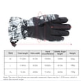 thumbnail image 2 of Soidarity Guantes Manoplas Pantalla táctil Exterior Cálido Antideslizante Impermeable A prueba de viento Snowboard Invierno Clima frío Engrosamiento Deportes de nieve Blanco, blanco> M M Soidarity OD028936-01, 2 of 6