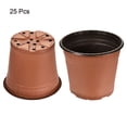 thumbnail image 3 of Unique Bargains 8' Plastic Plant Nursery Pots Starting Planter Container, Red 25 Pack, 3 of 6
