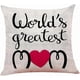 thumbnail image 2 of Mothers Day Cushion Covers Set of 4 Black Red Pink Throw Pillow Covers 18 x 18 inch, 2 of 5