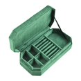 thumbnail image 2 of Estuche para joyas,Caja de terciopelo para guardar joyas,organizador de joyas,Estuche multiusos para joyas,Joyas Pendientes Pulseras Collar Colgante,Soporte de exhibición de anillos y Verde, 2 of 8