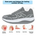 thumbnail image 4 of JOYFON Womens Walking Shoes with Arch Support Orthotic Plantar Fasciitis Foot Pain Relief Sneakers Tennis Shoes BlackWhite Size 9.5, 4 of 5