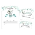 thumbnail image 1 of Inkdotpot Set Of 30Baby Shower Invitations-Diaper Raffle Tickets And Baby Shower Book Request Cards Baby Elephant Gender Neutral Invites Its A Boy Its A Girl, 1 of 7