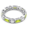 thumbnail image 3 of 5.00 Carat Natural Diamond Peridot Gemstone Wedding Eternity Band for Girls Solid 18K White Gold Size 11.5 by Diamond-Capitals, 3 of 8
