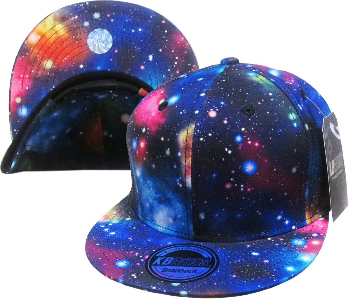 Mens Caps Unisex Fashion Adjustable Hiphop Baseball Galaxy New Snapback Flat Hat 