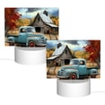 thumbnail image 2 of Easygdp Vintage Truck Farm Scene Rectangular Acrylic Night Light Acrylic Sleep Night Light Friend Gifts for Birthday Gifts for Women Teens Boys Girls, 2 of 9