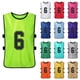 thumbnail image 5 of TFixol 6PCS Pinnies de fútbol para niños Camisetas de fútbol de Secado rápido Deportes Juveniles, 5 of 8
