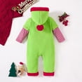 thumbnail image 4 of MQLKF Boys Girls Christmas Long Sleeve Romper Striped Hoodie Jumpsuit Funny Cute Jumpsuit Clothes, 4 of 6