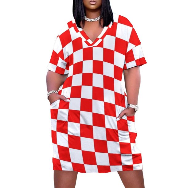 Vestido holgado con bolsillo para mujer ropa de verano traje de festival Croacia