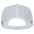 thumbnail image 4 of Men's New Era White Los Angeles Angels Logo Dunes A-Frame Trucker 9FIFTY Snapback Hat, 4 of 6