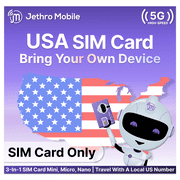 Jethro Mobile Bring Your Own Phone SIM Kit - Activation Required