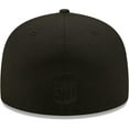 thumbnail image 4 of Men's New Era Pittsburgh Steelers Black on Black Alternate Logo 59FIFTY Fitted Hat, 4 of 5