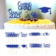 thumbnail image 1 of 24 púas para cupcakes Perfecl decoraciones para pasteles graduaciones topper de la torta Azul, 1 of 8