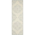 thumbnail image 4 of SAFAVIEH Chelsea Vianne Geometric Wool Runner Rug, Ivory/Blue, 2'6" x 10', 4 of 10