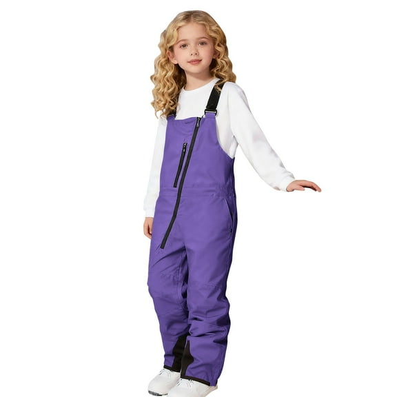 Kid Snow Bib Waterporoof Insulation Winter Overalls Ski Snowboard Pants for Boys Girls