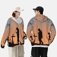 thumbnail image 4 of Gaeub Anzac Day Men's and Women's UPF 50+ Long-Sleeved Sun Protection Clothing, Fishing Shirt Long Sleeve Zip-Medium, 4 of 7