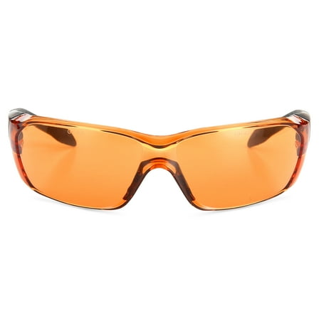 Safety Vu Half Rimless Safety Glasses with Orange PC Lens