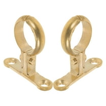 MLINS 2pcs Brass Pipe Support Bracket Hose Clamp Water Pipe Fixing Heavy Duty Pipe Holder Hose Mounting Clamp