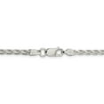 thumbnail image 4 of 925 Sterling Silver 3.7mm Polished & D/C 20 inch Spiga Chain 18 Inch, 4 of 7