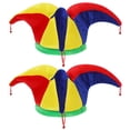 thumbnail image 1 of sombreros de payaso divertidos con cascabeles, accesorios para disfraz de cosplay de payaso., 1 of 5
