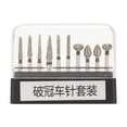 thumbnail image 4 of Fresas dentales de alta velocidad, 10 piezas Pulidor dental Dientes Fresas dentales Pulidor dental Eficiencia maximizada, 4 of 8