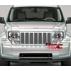 APS Compatible with Jeep Liberty 2008-2012 Main Upper Chrome 8x6 Vertical Billet Front Grill Grille Insert J65551V