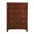 thumbnail image 4 of Glory Furniture Burlington 5-Drawers Bedroom Chest in Cherry, 4 of 8