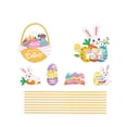 thumbnail image 3 of RKSTN Paper insertion fl ag 20pcs Easter Vase Plugin Set Egg Rabbits Desktop Decoration Vase Insert Cards room decor, 3 of 6