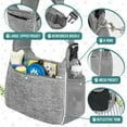 thumbnail image 4 of PetAmi Small Dog Sling Carrier, Soft-Sided Crossbody Puppy Carrying Purse Bag, Adjustable Sling Pet Pouch to Wear Medium Dog Cat Travel, Dog Bag for Traveling, Breathable, Poop Bag Dispenser, Gray, 4 of 7