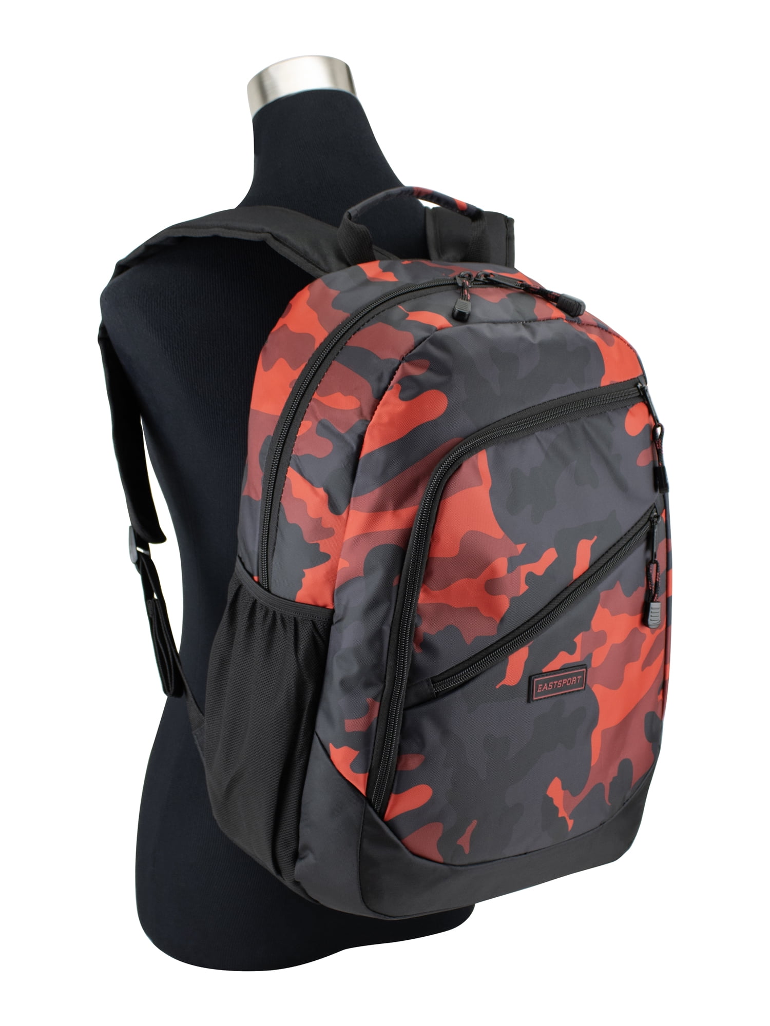 Eastsport Unisex 18.5" Rocket Sport Backpack, Fiery Red Camo