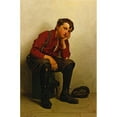 thumbnail image 3 of John George Brown 17x24 Black Modern Framed Museum Art Print Titled - A Lull in Business (circa 1890-1900), 3 of 5