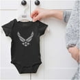 thumbnail image 5 of US Air Force Pilot Symbol USAF Romper Boys or Girls Infant Baby Brisco Brands 12M, 5 of 6