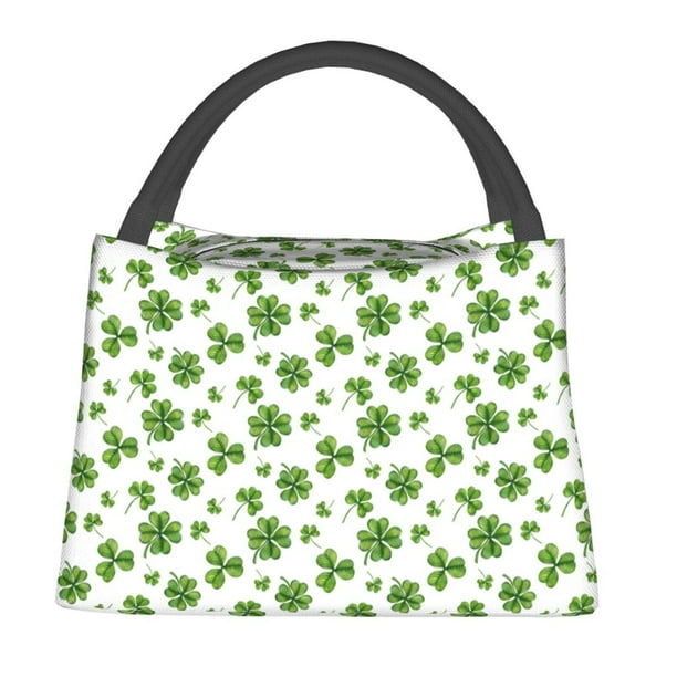Fotbe St. Patrick's day Bolsa Térmica Portátil con Estampado, Bolsa de Entrega de Alimentos Aislada, Bolsa Reutilizable de Gran Capacidad para Comidas y Supermercado