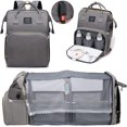 thumbnail image 1 of Diaper Bag Backpack,Baby Diaper Bags,Multifunctional Travel Diaper Waterproof Backpack, 1 of 8