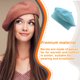 thumbnail image 3 of Sonducket Artist Hat Suministros de otoño invierno Gorras simples Cómodas y transpirables Sombreros Disfraces de fiesta para mujeres naranja 1 Sombreros Azul eléctrico Sonducket AP009241-08B, 3 of 6